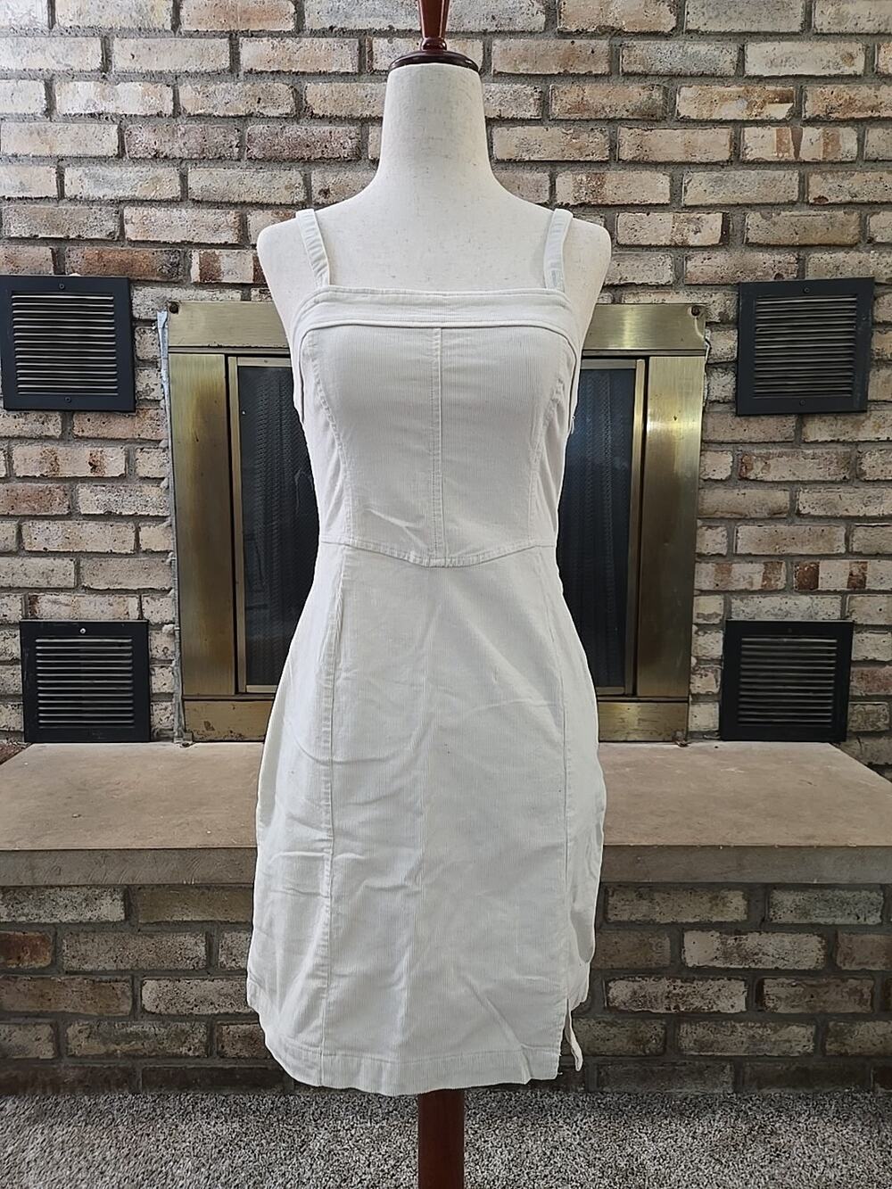 Hollister Fine Wale Corduroy Mini Dress Womans Sz Small 90s Revival Coastalcore